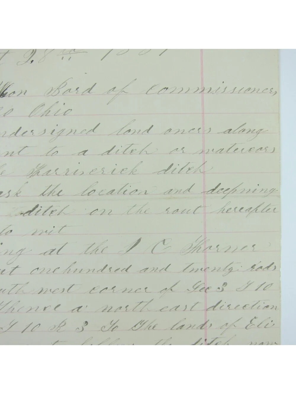 Antique 1881 Handwritten Letter Benjamin Franklin Coppess To Darke County Ohio